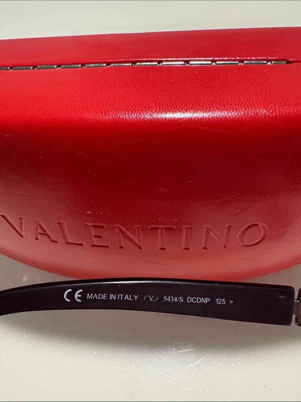 Pre-Loved Valentino Shield Sunglasses with Purple Gradient Lenses